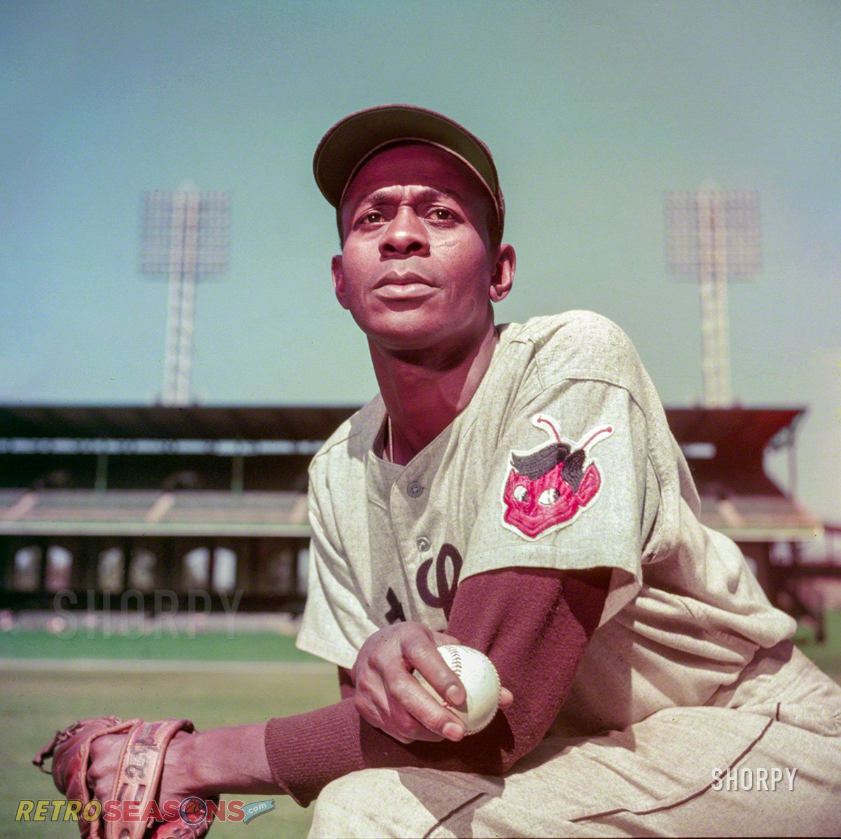 SATCHEL PAIGE St. Louis Browns 1951 Majestic Cooperstown Throwback
